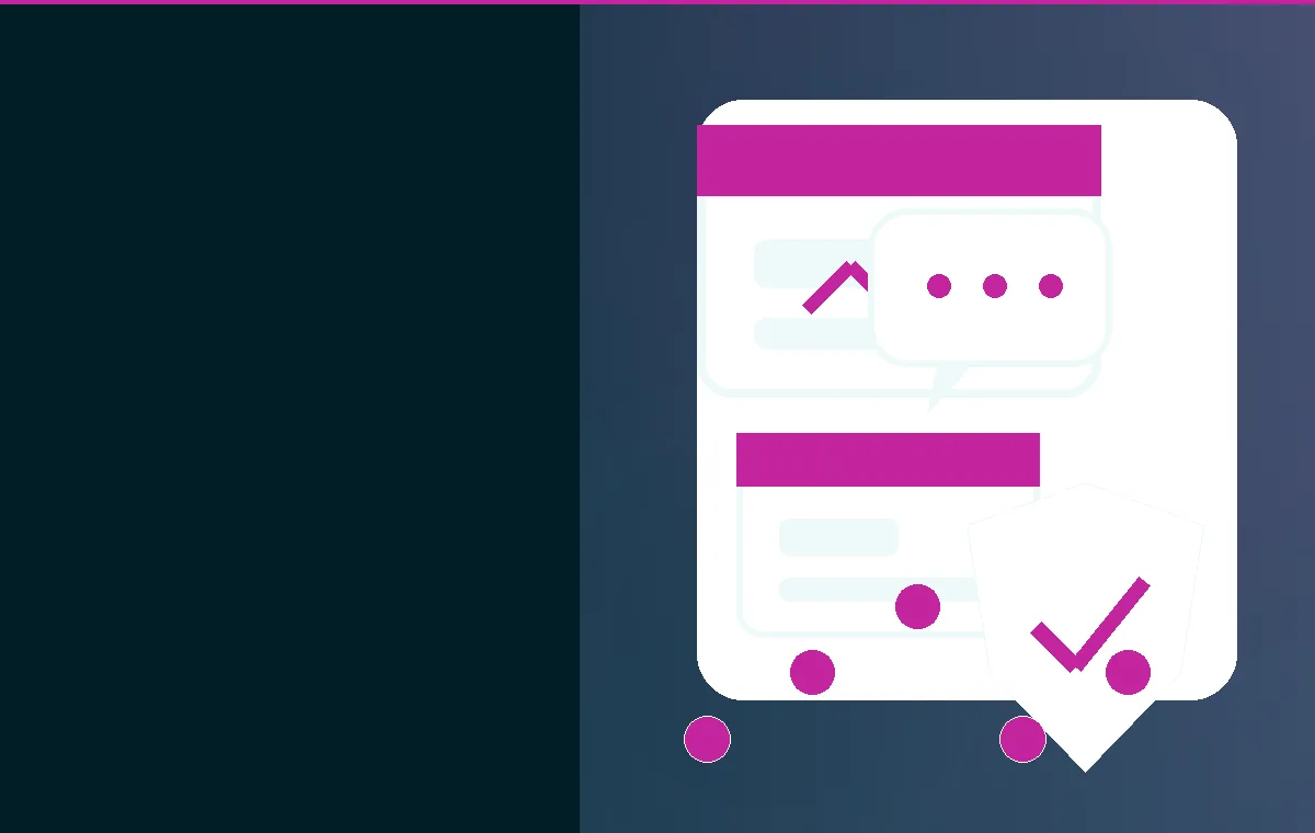 Web-Software mit eingeblendeter KI-Hilfe, Formularfehler und vorbereitetem Supportkontext