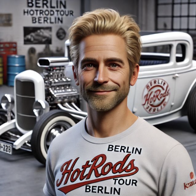 Klaus von Hotrodtours - Digitaler Mitarbeiter von Hotrod Tours Berlin